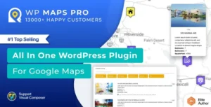 Free Download WordPress Plugin for Google Maps – WP MAPS PRO 6.0.4 [Latest Version]