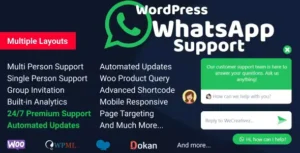 Free Download WordPress WhatsApp Support 2.5.3 [Latest Version]