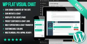 Free Download WP Flat Visual Chat Live Chat & Remote View for WordPress 5.403 [Latest Version]