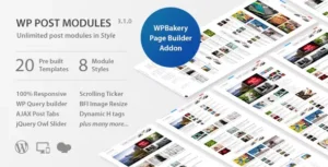 Free Download WP Post Modules for NewsPaper and Magazine Layouts 2.7.0 [Latest Version]