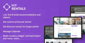 Free Download WP Rentals – Booking Accommodation WordPress Theme 3.16.2 [Latest Version]