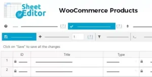 Free Download WP Sheet Editor WooCommerce Products – Premium 1.8.21 [Latest Version]