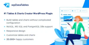 Free Download wpDataTables – Tables and Charts Manager for WordPress 7.4 [Latest Version]