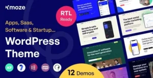 Free Download Xmoze - Saas Software Startup WordPress Theme 1.2.0 [Latest Version]