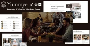 Free Download Yummye – Restaurant & Wine Bar WordPress Theme 1.0.0 [Latest Version]