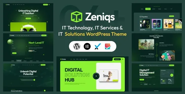 Free Download Zeniqs IT – Technology and IT Solutions WordPress Theme 1.0.1 [Latest Version]