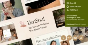 Free Download ZenSoul – Spa Salon & Wellness WordPress Theme + AI 1.8.0 [Latest Version]