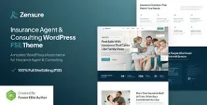 Free Download Zensure – Insurance Agent & Consulting Gutenverse FSE WordPress Theme 1.0.0 [Latest Version]