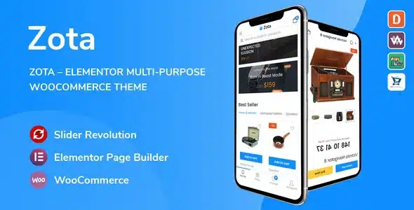 Free Download Zota – Elementor Multi-Purpose WooCommerce Theme 1.3.17 [Latest Version]