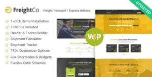 FreightCo - Transportation & Warehousing Theme 95% OFF