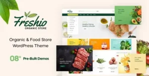 Freshio - Organic & Food Store WordPress Theme 95% OFF