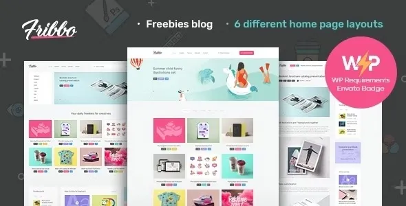 Fribbo – Freebies Blog WordPress Theme 95% OFF