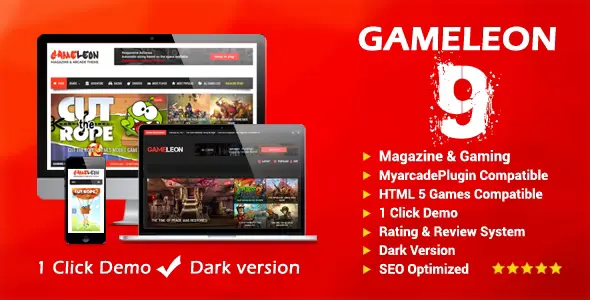 Gameleon – WordPress Arcade Theme & News Magazine [95% OFF]