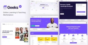 Geeks – Online Learning Marketplace WordPress Theme [95% OFF]