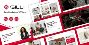 Gilli - Business Consulting WordPress Theme 95% OFF