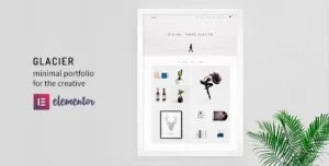 Glacier- Minimal WordPress Portfolio Theme 95% OFF
