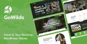 Gowilds - Travel & Tour Booking WordPress Theme 95% OFF
