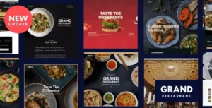 Grand Restaurant WordPress Theme [95% OFF]