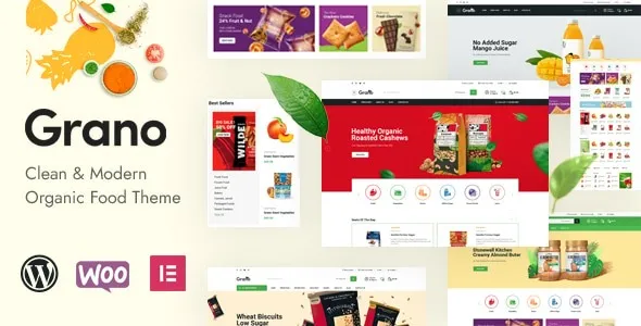Grano – Organic & Food WordPress Theme 95% OFF