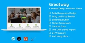 Greatway - Material Design WordPress Theme 95% OFF