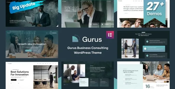 Gurus – Business Consulting WordPress Theme 95% OFF