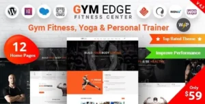 Gym Edge – Gym Fitness WordPress Theme 95% OFF