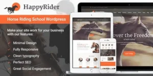 Happy Rider - Horse School & Equestrian Center WordPress Theme 95% OFF