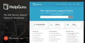 HelpGuru – A Self-Service Knowledge Base WordPress Theme [95% OFF]