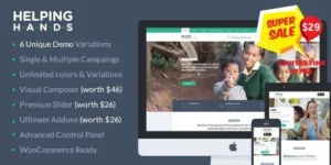 HelpingHands – Non Profit WordPress Theme | 95% OFF