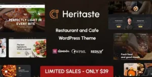 Heritaste – Restaurant WordPress Theme [95% OFF]