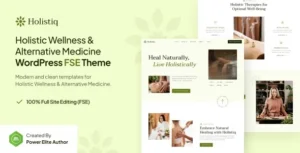 Holistiq - Holistic Wellness & Alternative Medicine FSE WordPress Theme 95% OFF