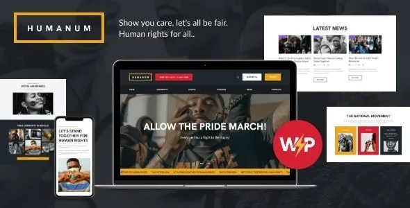 Humanum Human Rights WordPress Theme 95% OFF