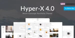 HyperX – Responsive WordPress Portfolio Theme [95% OFF]