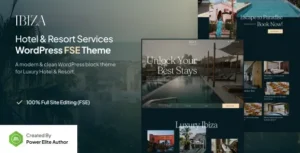 Ibiza - Luxury Hotel & Resort FSE WordPress Theme 95% OFF
