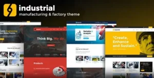 Industrial - Corporate, Industry & Factory Theme 95% OFF