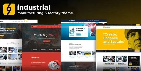 Industrial – Corporate, Industry & Factory Theme 95% OFF