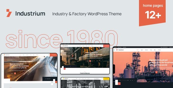 Industrium – Industry & Factory WordPress Theme 95% OFF