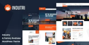 Indutri - Factory & Industrial WordPress Theme 95% OFF