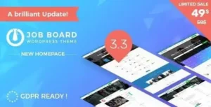 InJob Multi features for recruitment WordPress Theme [95% OFF]