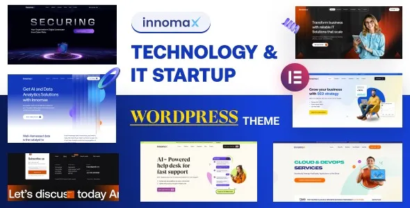 Innomax – Technology & IT Startup WordPress Theme 95% OFF