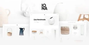 Iona- Handmade & Crafts Shop WordPress Theme 95% OFF