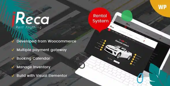 Ireca – Car Rental Boat, Bike, Vehicle, Calendar WordPress Theme [95% OFF]