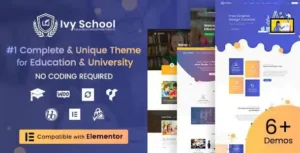 IvyPrep Education & School WordPress Theme [95% OFF]