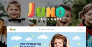 Juno – Kids Toys & Games Store WordPress Theme 95% OFF