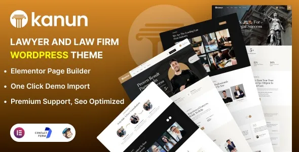 Kanun – Lawyer & Law Firm WordPress Theme 95% OFF