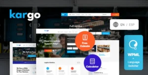 Kargo – Logistics & Transportation WordPress Theme 95% OFF