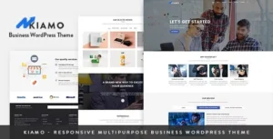 Kiamo - Responsive Business Service WordPress Theme 95% OFF