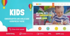 Kids - Day Care & Kindergarten WordPress Theme for Children 95% OFF