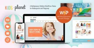 Kids Planet – A Multipurpose Children WordPress Theme for Kindergarten [95% OFF]
