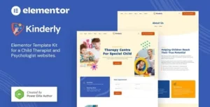 Kinderly – Child Therapist & Psychologist FSE WordPress Theme 95% OFF